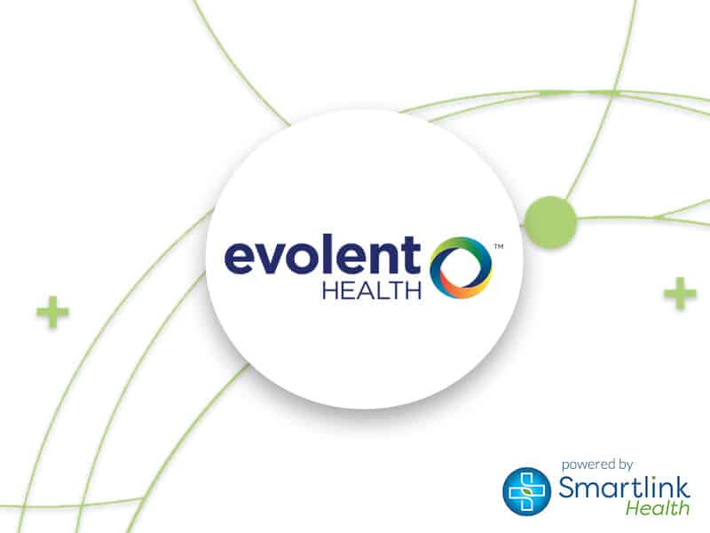 Evolent-Health-and-Smartlink-logos-representing-a-joint-partnership-between-the-companies